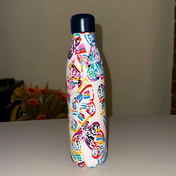 S'well Stainless Steel Bottle Canteen Vera Bradley Butterflies multi colored - Picture 1 of 6
